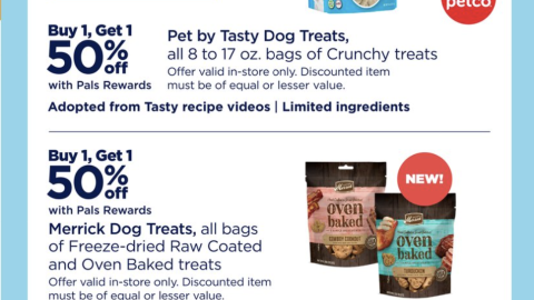 Petco treat hotsell bar coupon